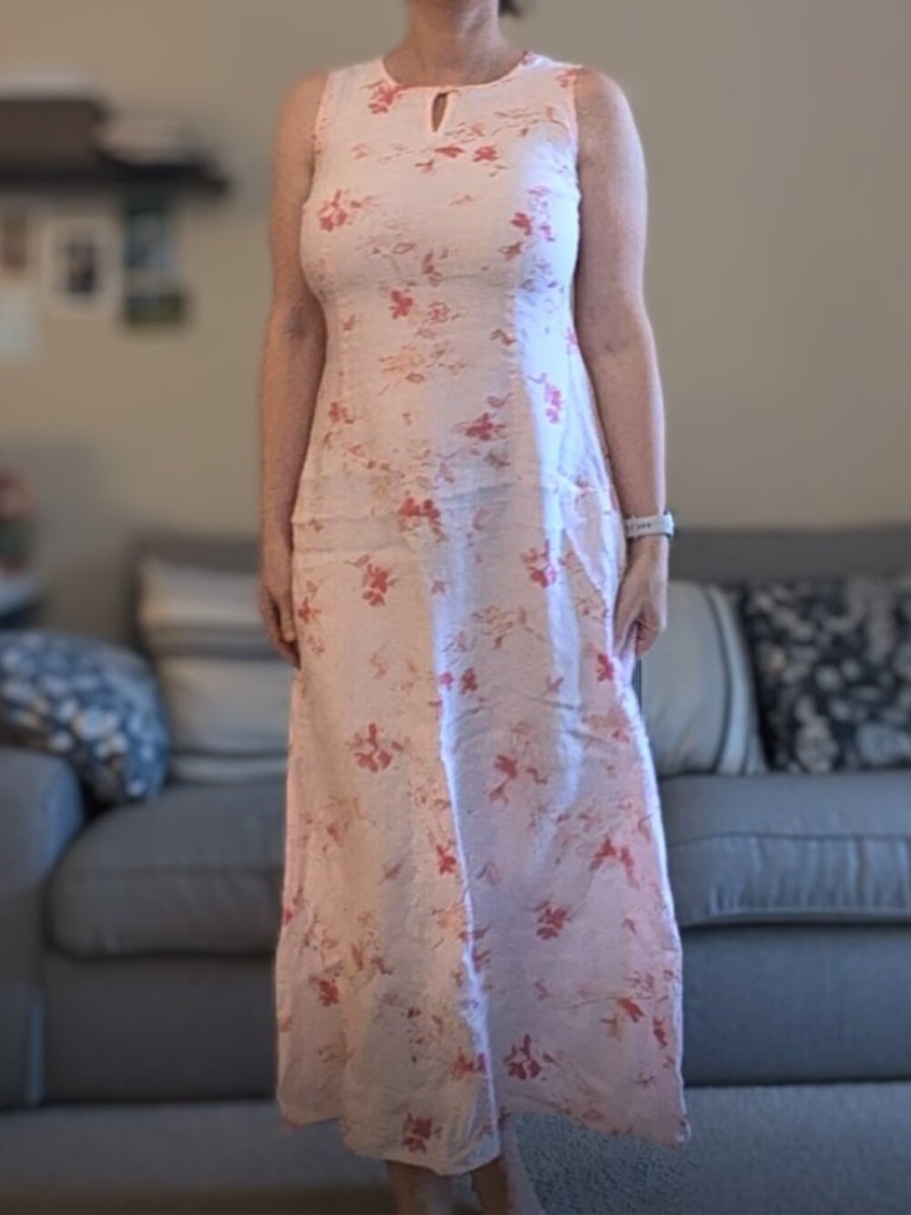 Liz Clairbone 100% linen maxi dress size 10
